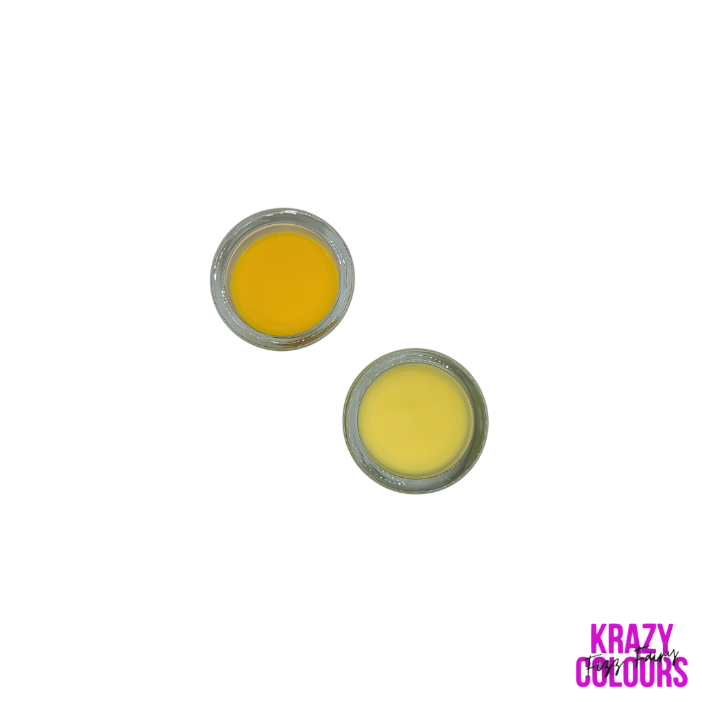 Yellow Candle Wax Dye Chips Super Strength Fizz Fairy Krazycolours Inc.