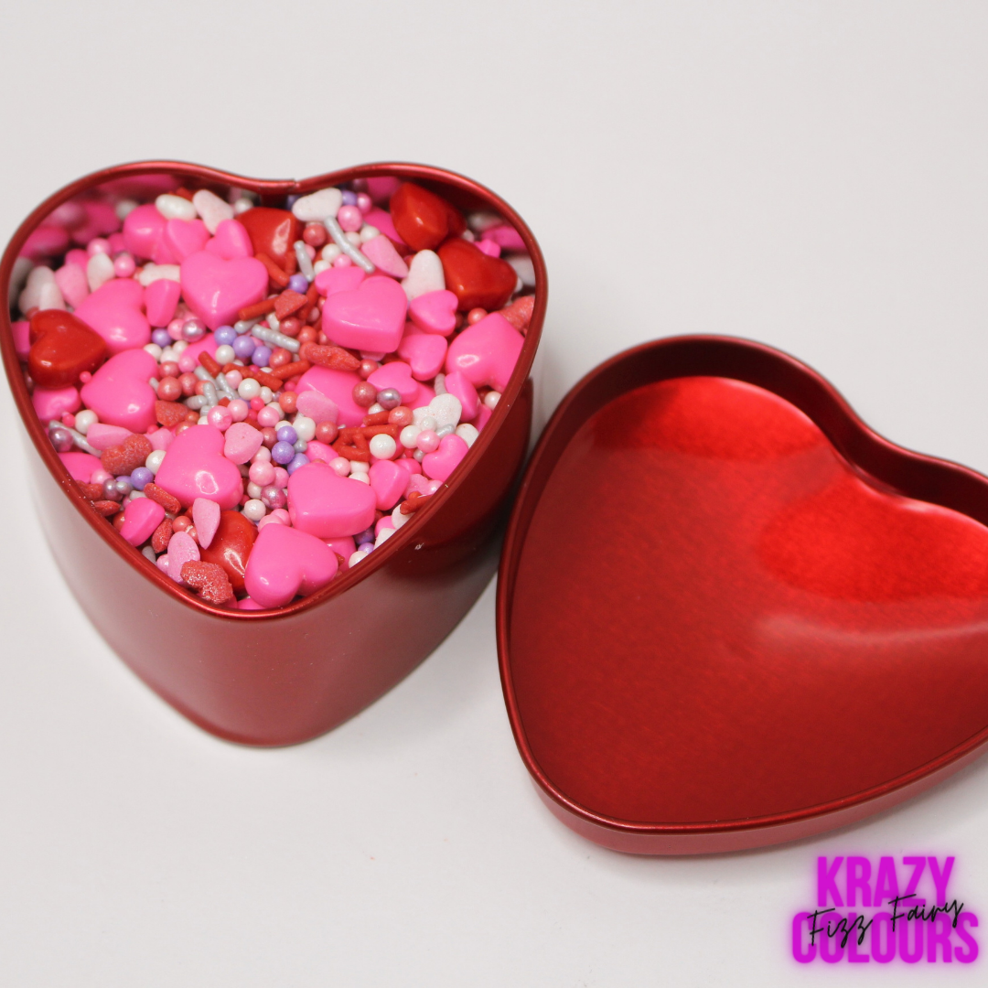 Heart Shaped Tins - Red