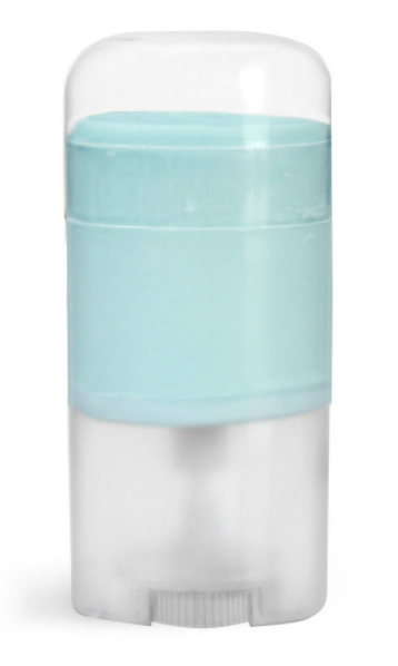 2.12 oz Plastic Tubes, Natural Polypro Deodorant Tubes w/ Natural Caps