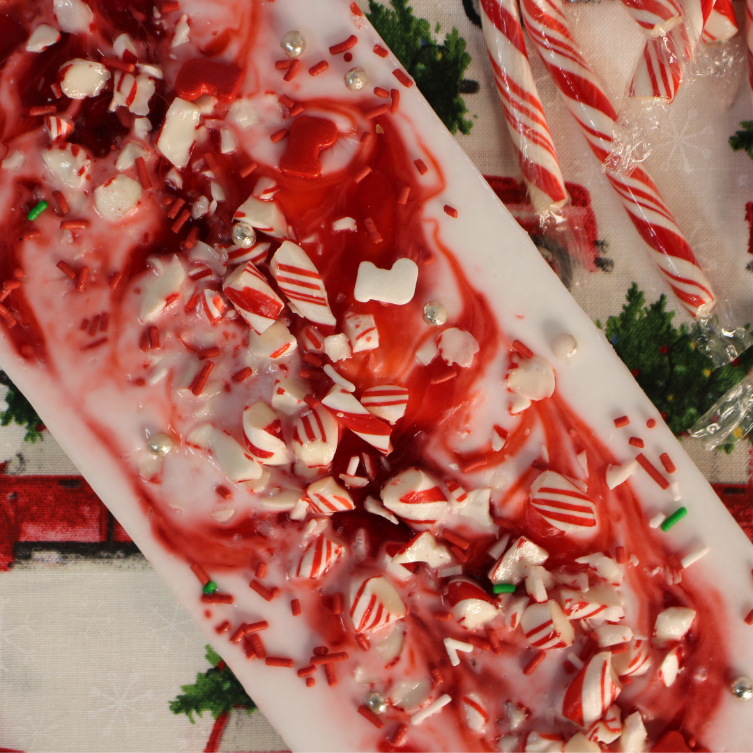 Peppermint Swirl Soap Bark