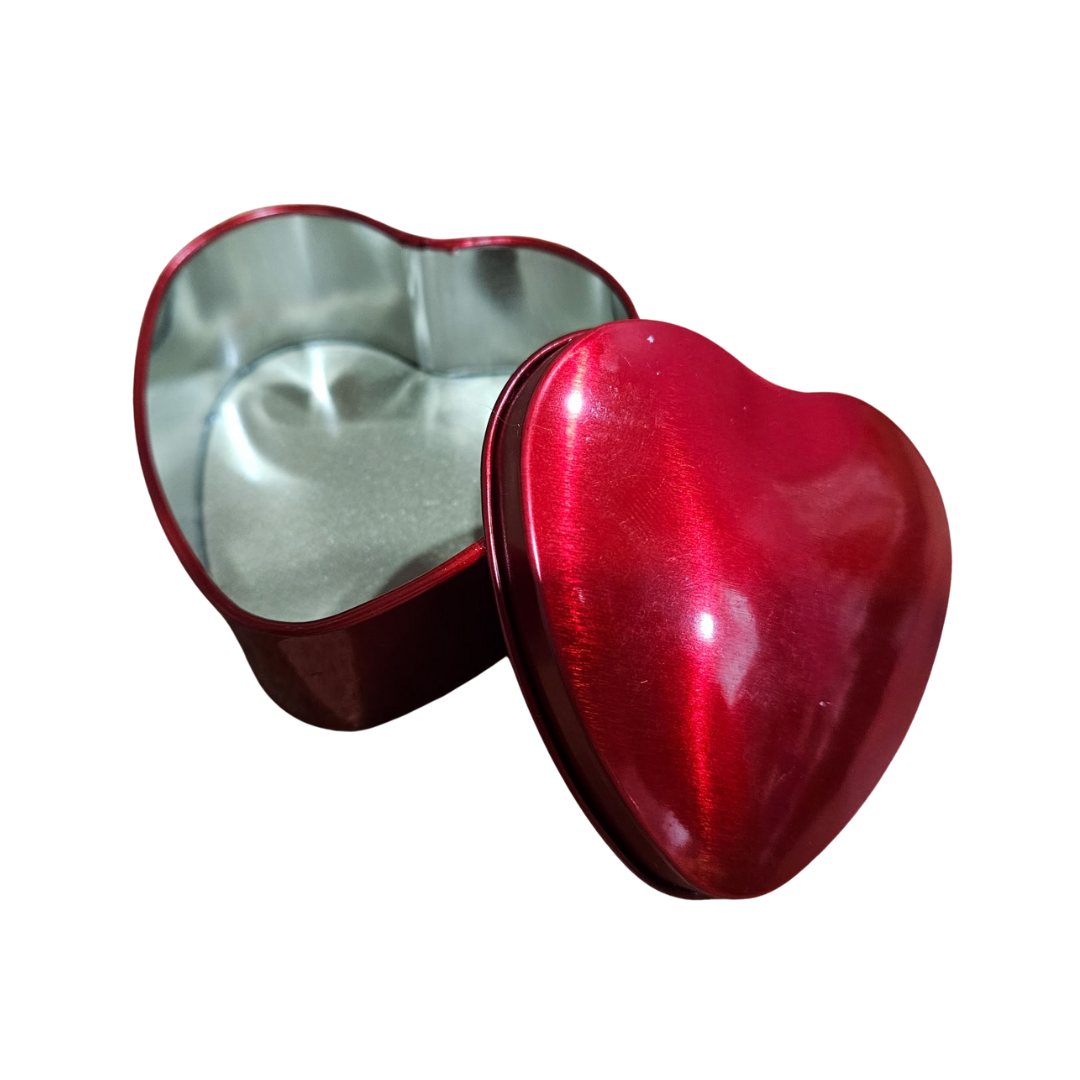 Heart Shaped Tins - Red
