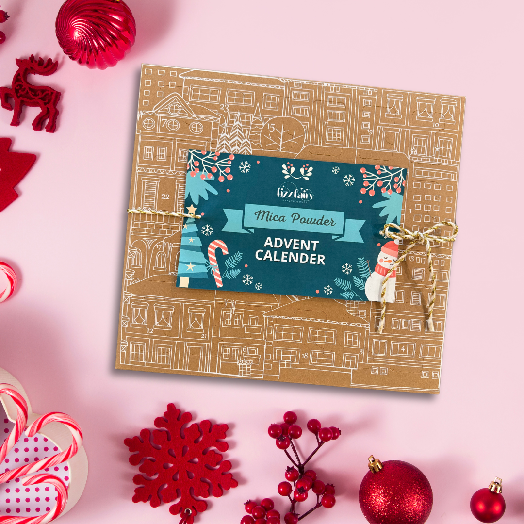 Mica Powder Advent Calendar (2024) Fizz Fairy Krazycolours Inc Mica Powder Advent Calendar (2024) Fizz Fairy Krazycolours Inc
