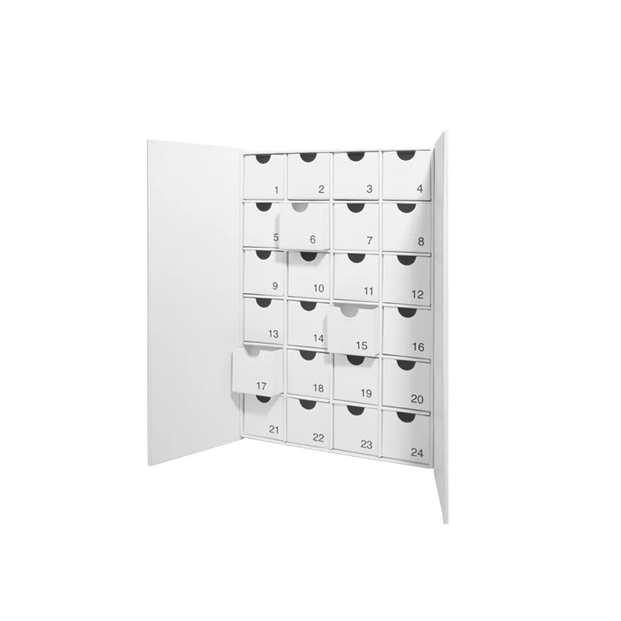 Magnetic Advent Calendar Boxes - White (Set of 12 Boxes)