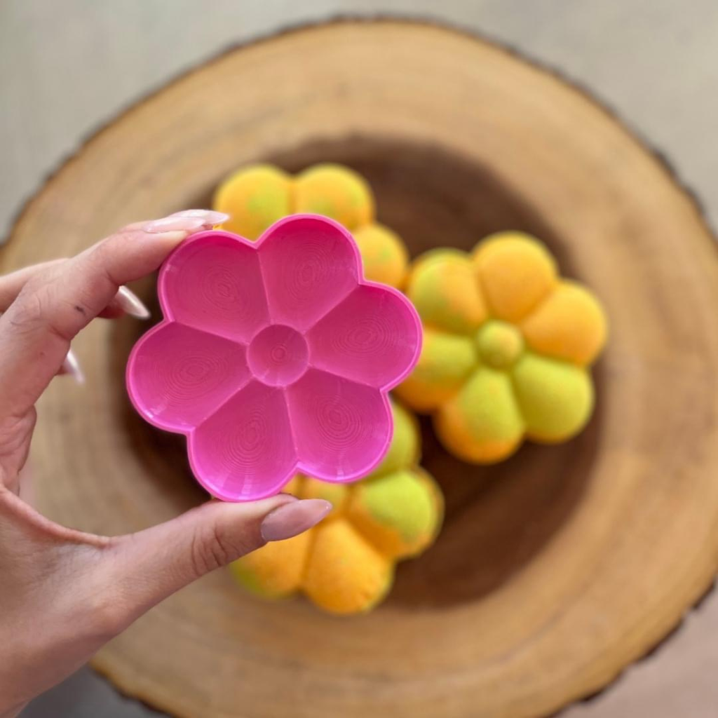 Groovy Flower 3D Printed Mold