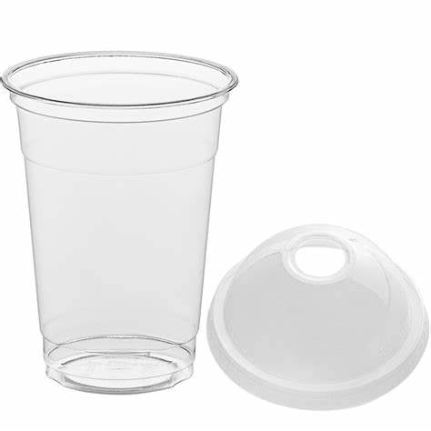 16oz Clear Cup with Dome Lid