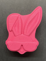 Bunny with Sunglasses Plastic Hand Mold