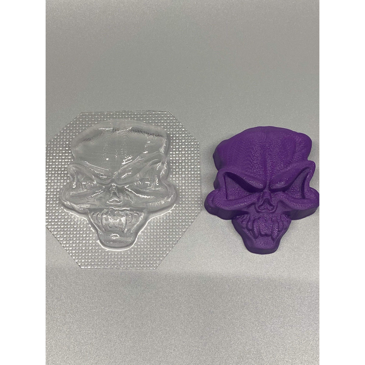 Evil Skull Plastic Hand Mold