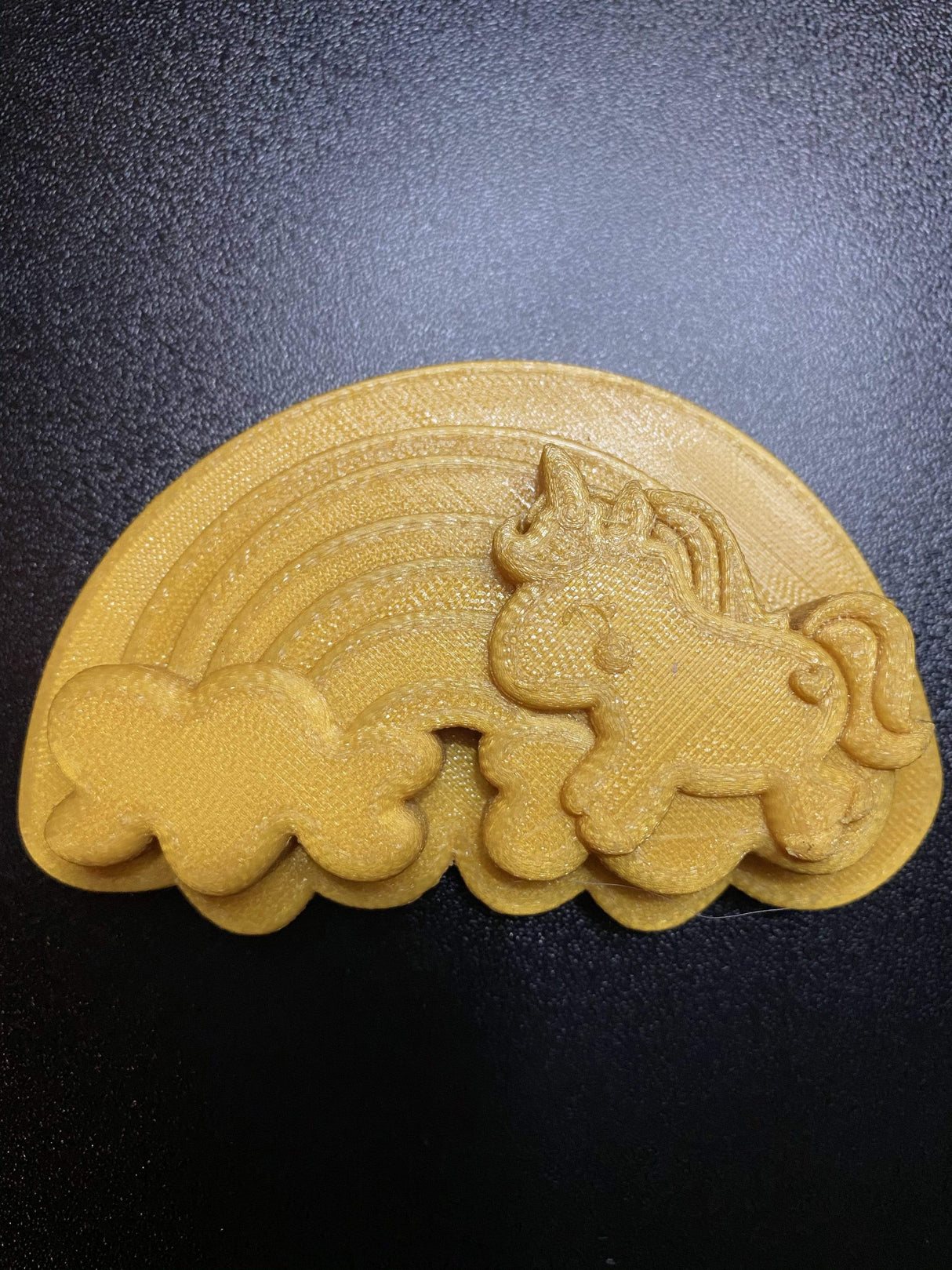 Rainbow Unicorn Plastic Hand Mold