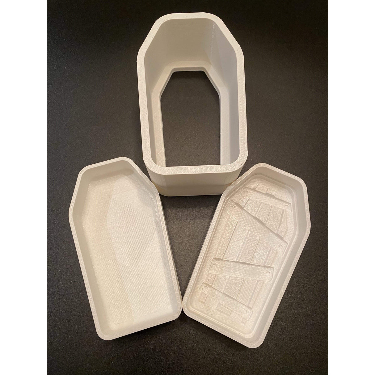 Coffin # 2 Bath Bomb Mold 3 D Printed