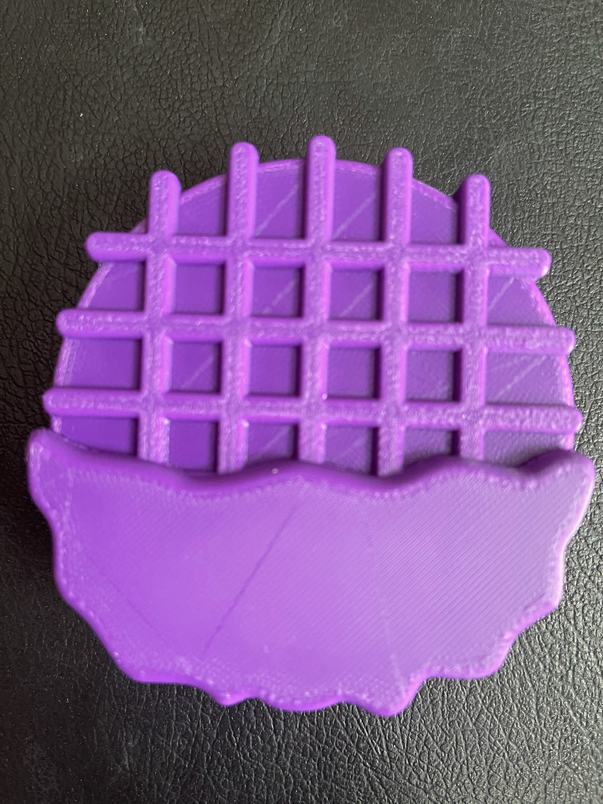 Waffle dipped in Icing Plastic Hand Mold