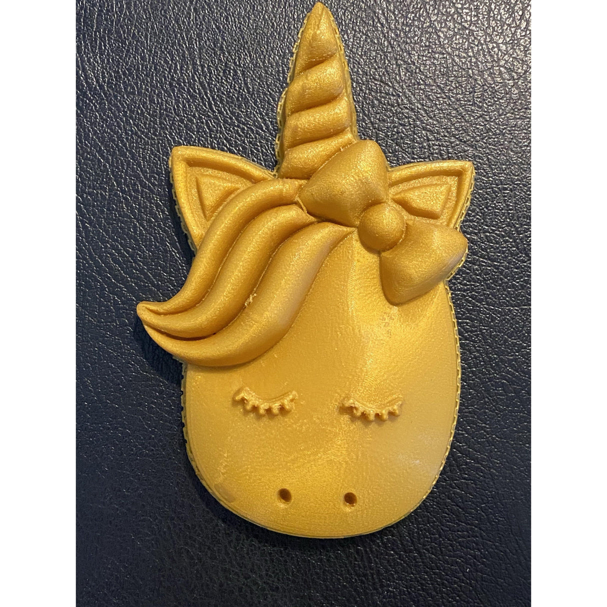 Unicorn with Bow Plastic Hand Mold