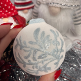 Christmas Balls Ornaments Plastic Hand molds Trio