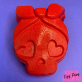 Pin Up Skull Plastic Hand Mold