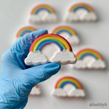 Rainbow & Clouds Plastic Hand Mold