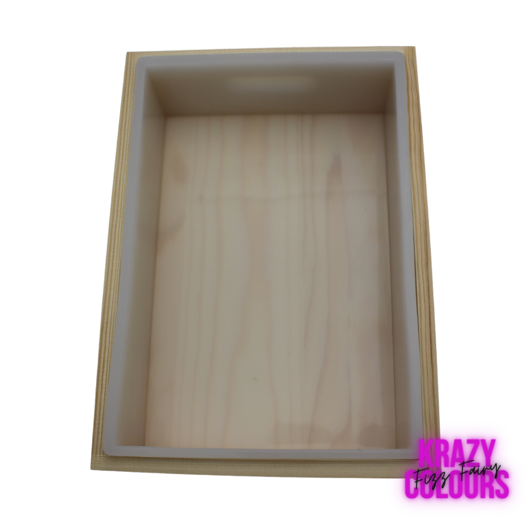 Silicone Soap Mold with Wooden Box and Lid